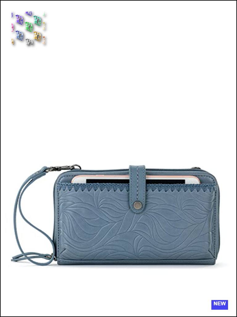 The Sak Iris Smartphone Crossbody Purse Leather Convertible Wristlet Wallet